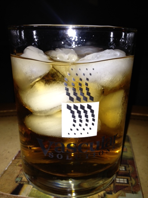tumbler glass with logo